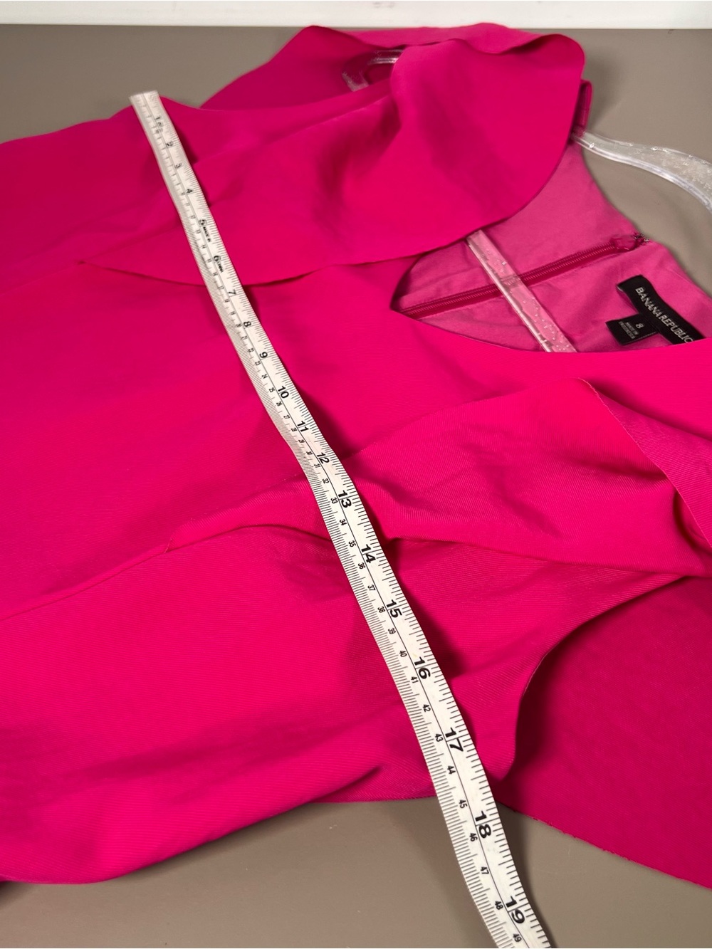 Banana republic Pink Dress Flutter Sleeve Women’s Size 8 - Picture 5 of 10